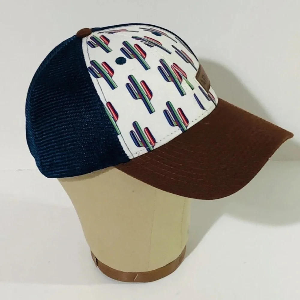 Ariat Women’s Adjustable Cactus Cap Hat Snap Back OS Fits Most Catus Theme
